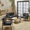 sweeek - Gartenlounge-Set aus Aluminium und Polywood, Produktbild-Vorschau 2
