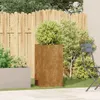vidaXL Bac à plantes rouillé 40x40x80 cm Acier résistant Voir les images du produit 3