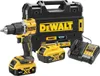 A DeWalt cordless hammer drill kit with two batteries, a charger, and a storage case, displayed against a white background. Anteprima dell’immagine prodotto