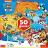 A collage of Paw Patrol board games and game pieces. Produktbild-Vorschau