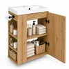 Badezimmerschrank 57 cm mit Waschbecken, stehend/hängend, Produktbild-Vorschau 3