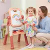 COSTWAY 4-in-1 Kindertafel, Doppelseitige Kinderstaffelei, Produktbild-Vorschau 2