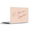 MuchoWow® Laptop Aufkleber Sticker Cover Text - P.S. Du Produktbild-Vorschau 1