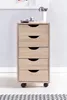 WOHNLING Rollcontainer 33 x 64 x 38 cm MDF-Holz 5 Produktbild-Vorschau 6