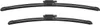 Two black windshield wiper blades are shown against a white background. Produktbild-Vorschau