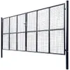 vidaXL Siatkowa brama ogrodowa Ocynkowana stal 400 x 200 cm Podgląd zdjęcia produktu 1