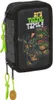 Astuccio triplo Teenage Mutant Ninja Turtles Nero Grigio Anteprima dell’immagine prodotto 1