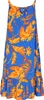 Damen A-Linien-Kleid mit Blumenprint, blau, Gr. S Produktbild-Vorschau 2