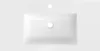 Mexen Otis lavabo incassato nel piano 91 x 46,5 cm, bianco Anteprima dell’immagine prodotto 2