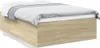 vidaXL Bettgestell Sonoma-Eiche 140x200 cm Holzwerkstoff Produktbild-Vorschau 8