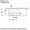 Siemens iQ300, Kochfeld mit Dunstabzug (Induktion), 60 cm, Rahmenlos aufliegend ED611BS16E Maße seitlich Produktbild-Vorschau