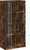Highboard mit Türen Räuchereiche 68x37x142 cm Holzwerkstoff Produktbild-Vorschau 6