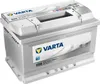 A Varta Silver Dynamic E38 car battery is shown from a slightly elevated front-left angle against a white background. Produktbild-Vorschau