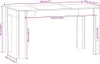 vidaXL Esstisch Weiß 140x74,5x76 cm Holzwerkstoff Produktbild-Vorschau 7