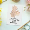 Mr. & Mrs. Panda Ansichtskarte Bär Makramee - Weiß - Produktbild-Vorschau 2