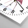 Wanduhr - Quadrat - Glasuhr - Flamingos Rosa Paar - 40x40cm Produktbild-Vorschau 5
