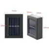 Two solar wall lights are shown with dimensions indicated by text overlays. Náhľad obrázku produktu