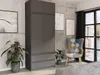 Skříň šatna s nástavcem 90x234 cm FRAMIRE B-9-NTIP antracit Náhled obrázku produktu 2