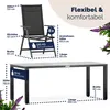 CASARIA® Gartenmöbel Set 8 Stühle mit Tisch 190x90cm Produktbild-Vorschau 7