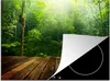 KitchenYeah© Herdabdeckplatte Boden - Holz - Dschungel - Produktbild-Vorschau 1