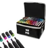 A set of 168 alcohol markers in a black carrying case, with some markers laid out in front. Náhľad obrázku produktu
