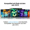 A collection of iPads and other tablets are displayed, with text indicating compatibility. Produktbild-Vorschau