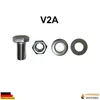A bolt, nut, and washers are displayed. Produktbild-Vorschau
