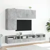 vidaXL Szafka ścienna pod TV betonowa szara 100x30x41 cm Podgląd zdjęcia produktu 12