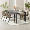 home24 Ausziehbarer Gartentisch - Aluminium - Anthrazit Produktbild-Vorschau 3