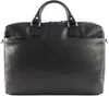 A black leather briefcase is shown against a white background. Produktbild-Vorschau