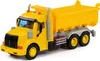 Muldenkipper Kinder Spielzeug LKW PROFI gelb Schwungrad Produktbild-Vorschau 1