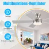 Deckenventilatoren mit Licht, 120CM Deckenventilator mit Produktbild-Vorschau 4