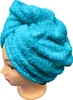 Szybkoschnący turban frotte z włosiem w kolorze turkusowym, Podgląd zdjęcia produktu 8