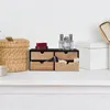 Relaxdays Schreibtisch Organizer, 4 Schubladen, Bambus & Produktbild-Vorschau 2