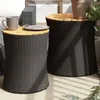 vidaXL Záhradné bočné stoly 2 ks s drevenou doskou z Náhľad obrázku produktu 2
