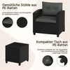 Yaheetech 3-tlg. Gartenmöbel Set aus Polyrattan, inkl. 2 Produktbild-Vorschau 3