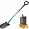 A shovel with a blue handle and black head, shown against a white background. A diagram of the shovel head with glowing orange coils is shown to the right. Náhľad obrázku produktu