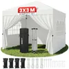 Pavillon Partyzelt 3x3 m ONBEST Patentierter Quick-Up Produktbild-Vorschau 1