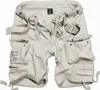 A pair of beige cargo shorts with a belt, laid flat against a white background. Produktbild-Vorschau