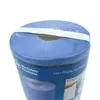 A roll of blue cleaning paper, wrapped in plastic, with text and a logo on the packaging. Produktbild-Vorschau