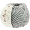 A ball of light gray yarn with a label attached. Produktbild-Vorschau