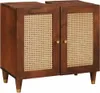vidaXL Armoire sous lavabo brun 62 x 33 x 58 cm Bois Voir les images du produit 8