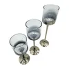 Kerzenleuchter aus Glas 3er Set Kerzenglas Windlicht Produktbild-Vorschau 4