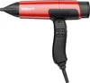 A studio shot of a red and black hairdryer against a white background. Podgląd zdjęcia produktu