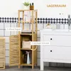 Koupelnová skříňka kleankin, koupelnová skříňka z bambusu, Náhled obrázku produktu 4