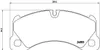Brembo Bremsbelagsatz, Scheibenbremse Vorderachse P 65 017 Produktbild-Vorschau 1