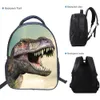 3 Stück Kinder Schulrucksäcke Dinosaurier Print Schultasche Produktbild-Vorschau 3