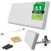 Sat Flachantenne Single LNB HD Sat Anlage für 1 Teilnehmer Produktbild-Vorschau 1