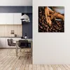 Leinwandbild Sternanis und Kaffee 60x60 Feeby Braun bild Produktbild-Vorschau 2