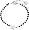 Bracelet en acier chirurgical avec perles noires Star Voir les images du produit 1
